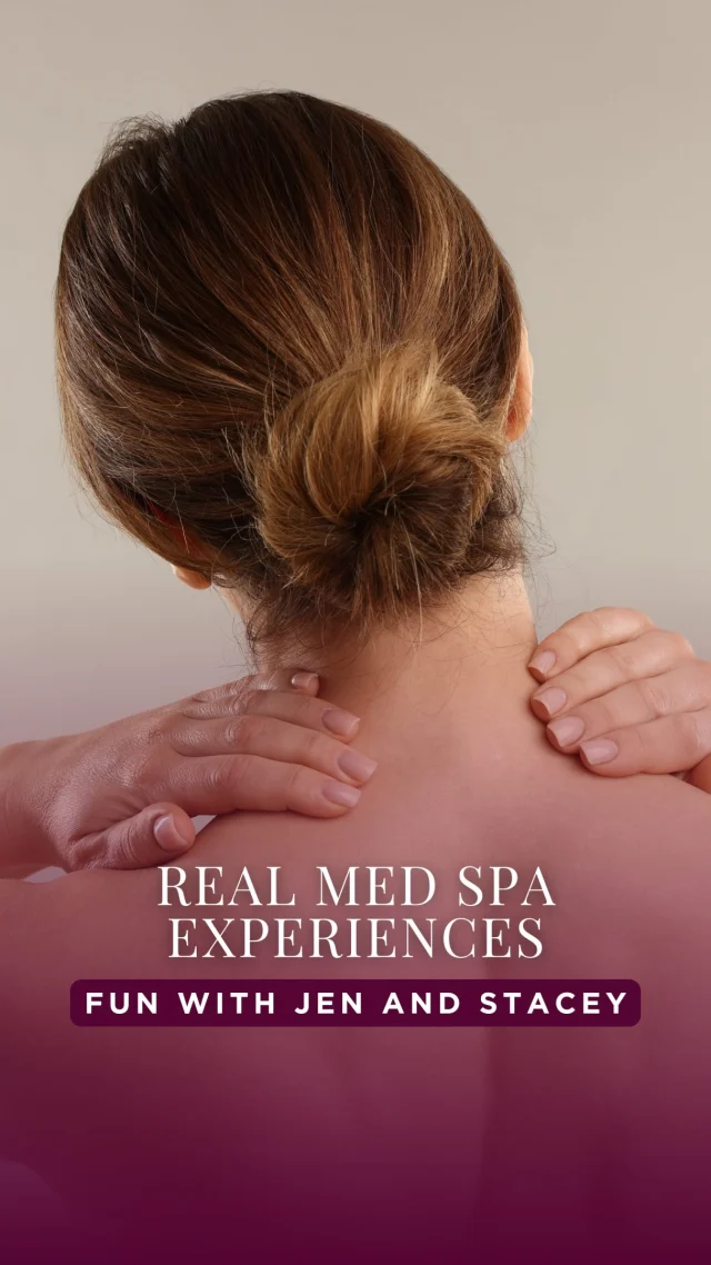 We promise it’s okay to not make eye contact the whole time 😂😂 #medspa #neckmassage #trending #parkercenter